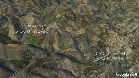 TERRENO RÚSTICO COM 15.560 M2 BONS ACESSOS - NA CORTELHA - AZINHAL - CASTRO MARIM - ALGARVE