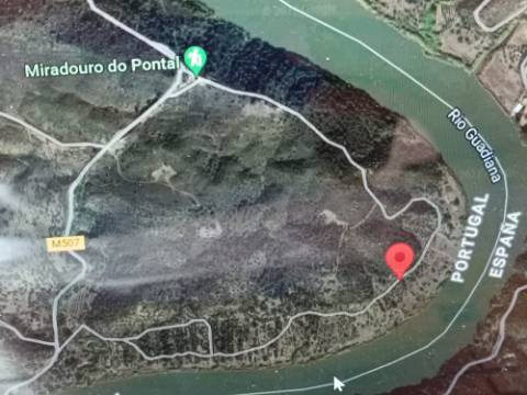 TERRENO RUSTICO COM 760 M2 JUNTO AO RIO GUADIANA - PONTAL - ALCOUTIM