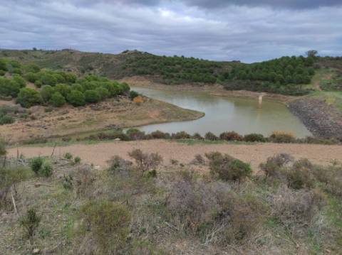 TERRENO COM 36.640 M2 - JUNTO AO LAGO - POSSIBILIDADE DE CONSTRUÇÃO ARMAZÉM - PISA BARRO - CASTRO MARIM - ALGARVE
