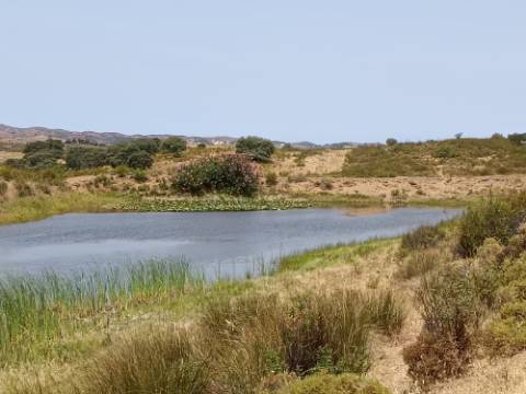 TERRENO COM 53.520 M2 - VISTA MAR - COM LAGO - POSSIBILIDADE DE CONSTRUIR - CAMPEIROS - CASTRO MARIM - ALGARVE