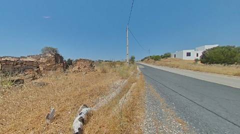 RUINA COM TERRENO - COM PIP APROVADO PARA MORADIA T3 COM PISCINA - VISTA MAR - VILA NOVA DE CACELA - VRSA - ALGARVE