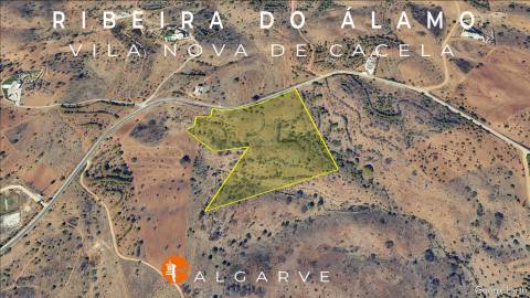 RUINA COM TERRENO - COM PIP APROVADO PARA MORADIA T3 COM PISCINA - VISTA MAR - VILA NOVA DE CACELA - VRSA - ALGARVE