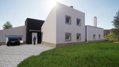 RUINA COM TERRENO - COM PIP APROVADO PARA MORADIA T3 COM PISCINA - VISTA MAR - VILA NOVA DE CACELA - VRSA - ALGARVE