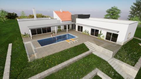 RUINA COM TERRENO - COM PIP APROVADO PARA MORADIA T3 COM PISCINA - VISTA MAR - VILA NOVA DE CACELA - VRSA - ALGARVE