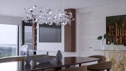 Moradia Isolada em construção com 4 suites de R/C e 1º piso com piscina e logradouro, garagem para 2 carros