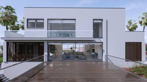 Moradia Isolada em construção com 4 suites de R/C e 1º piso com piscina e logradouro, garagem para 2 carros