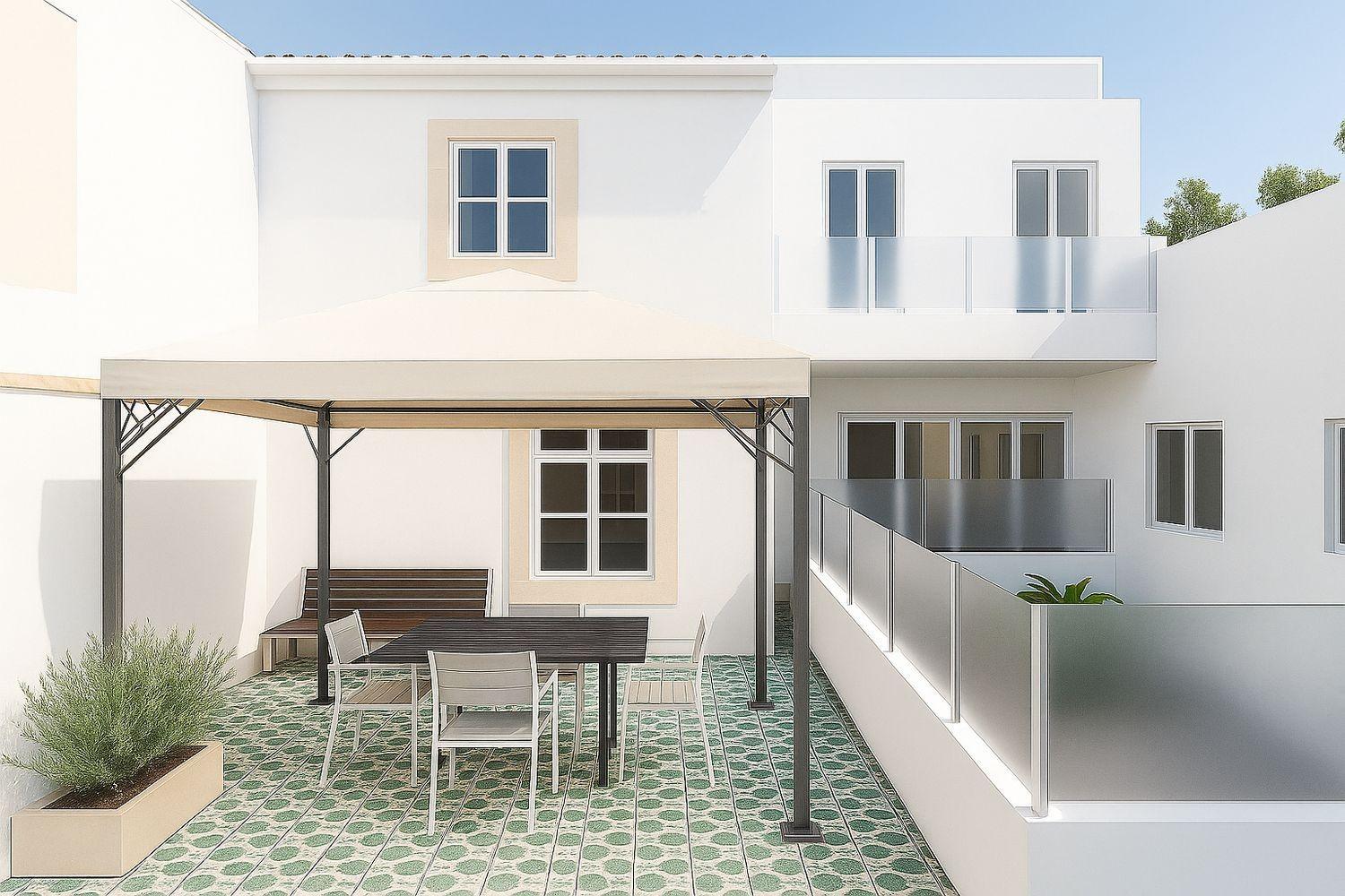 Encantador apartamento T2 com 89 m2 em um edifício Pombalino de grande valor histórico.