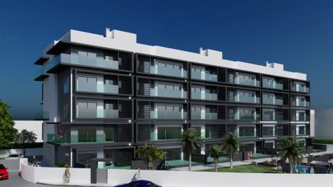 Apartamento T1 Novo com Piscina e garagem em empreendimento Sofisticado e elegante!