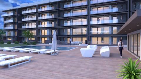 Apartamento T1 Novo com Piscina e garagem em empreendimento Sofisticado e elegante!