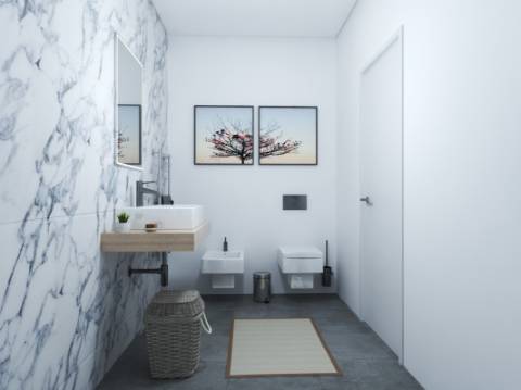 Apartamento T1 Novo com Piscina e garagem em empreendimento Sofisticado e elegante!