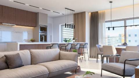 Apartamento T1 Novo com Piscina e garagem em empreendimento Sofisticado e elegante!