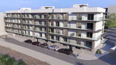 Apartamento T1 Novo com Piscina e garagem em empreendimento Sofisticado e elegante!