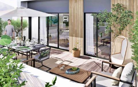 Excelente apartamento T2 com piscina, em fase de construção no centro de Almancil.