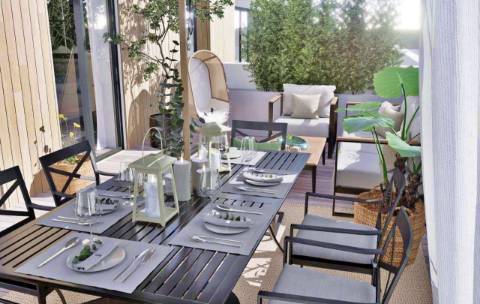 Excelente apartamento T2 com piscina, em fase de construção no centro de Almancil.