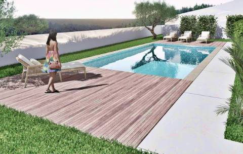 Excelente apartamento T2 com piscina, em fase de construção no centro de Almancil.