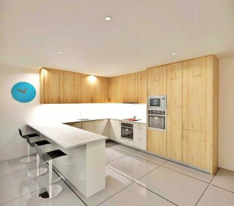 Excelente apartamento T2 com piscina, em fase de construção no centro de Almancil.