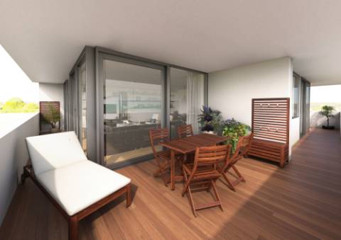Apartamento T2 com Terraço e Varandas no Novo Empreendimento Varandas de Cabanas