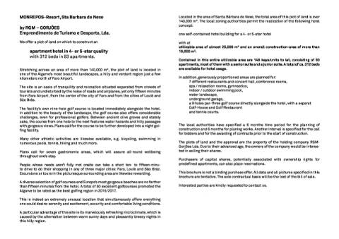 Projeto aprovado para construção de Hotel de 146 quartos, em Faro, inserido em terreno com 14,69 hectares