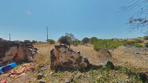 RUINA COM TERRENO - COM PIP APROVADO PARA MORADIA T3 COM PISCINA - VISTA MAR - VILA NOVA DE CACELA - VRSA - ALGARVE