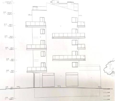 Lote para prédio com projeto aprovado - 20 apartamentos - Olhão