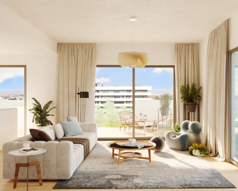 T1 Moderno com Vista Ria Formosa e Piscina no Rooftop - Faro