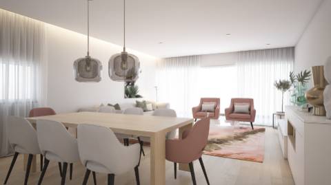 Apartamento de obra nova T3 de luxo para venda com vistas mar.