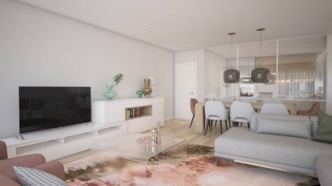 Apartamento de obra nova T3 de luxo para venda com vistas mar.