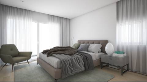 Apartamento de obra nova T3 de luxo para venda com vistas mar.