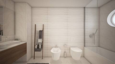 Apartamento de obra nova T3 de luxo para venda com vistas mar.