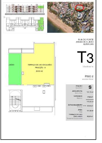 Apartamento de obra nova T3 de luxo para venda com vistas mar.