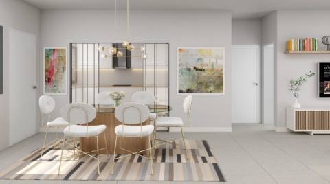 Moradia T4 com Terraços, Jardim Privativo e Garagem no Exclusivo Residencial H55