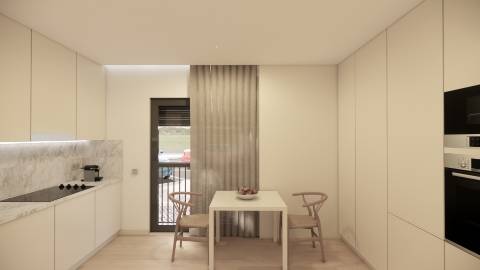 Apartamento novo T2 com elevador, garagem e vista mar!