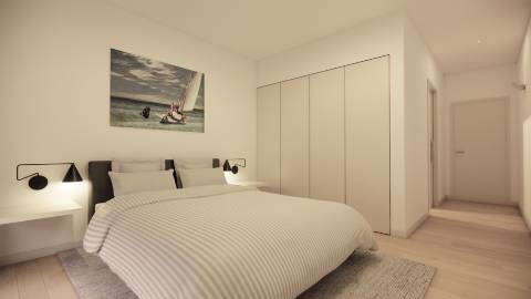 Apartamento novo T2 com elevador, garagem e vista mar!