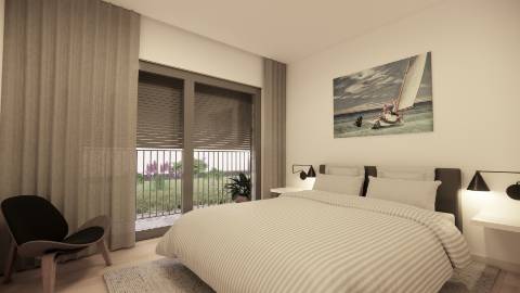 Apartamento novo T2 com elevador, garagem e vista mar!