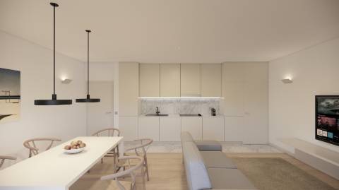 Apartamento novo T2 com elevador, garagem e vista mar!