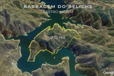 TERRENO COM 20 HECTARES - JUNTO AO LAGO - POSSIBILIDADE DE CONSTRUÇÃO - TURISMO - CORTE DO GAGO - CASTRO MARIM - ALGARVE