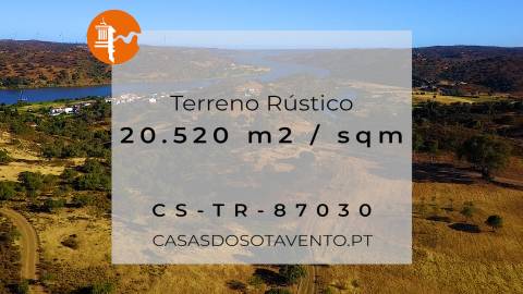 TERRENO RÚSTICO COM 20.520 M2 - VISTA RIO - COM POÇO - NA FOZ DE ODELEITE - ALGARVE