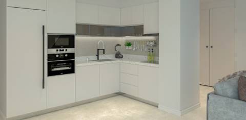 Apartamento T3, top floor, com terraço privado e fabulosa vista de mar e de cidade, elevador e garagem fechada (box) na cave, Tavira