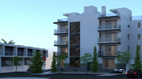 Apartamento T3, top floor, com terraço privado e fabulosa vista de mar e de cidade, elevador e garagem fechada (box) na cave, Tavira