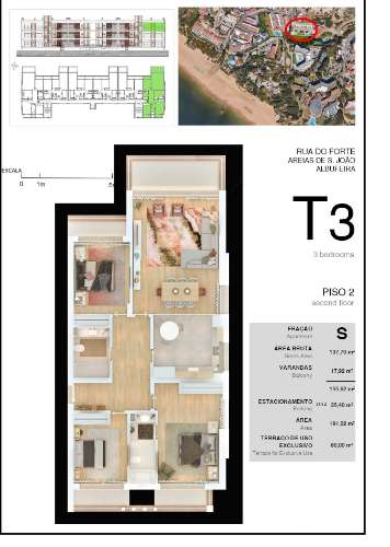 Apartamento T3 de Luxo com Vista Mar - Obra Nova nas Areias de São João, Albufeira