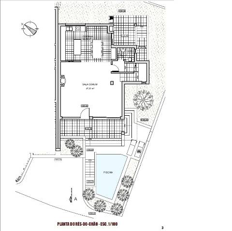 Moradia geminada T3 com piscina , sita em Santa Barbára de Nexe , Faro