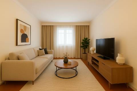 Apartamento T3 com garagem em box em Olhão.