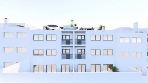 Apartamento T2 com garagem, elevador e terraço privativo com barbecue!