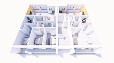 Apartamento T2 com garagem, elevador e terraço privativo com barbecue!