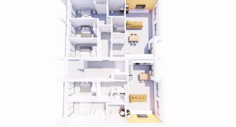 Apartamento T2 com garagem, elevador e terraço privativo com barbecue!