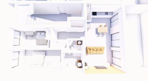 Apartamento T2 com garagem, elevador e terraço privativo com barbecue!