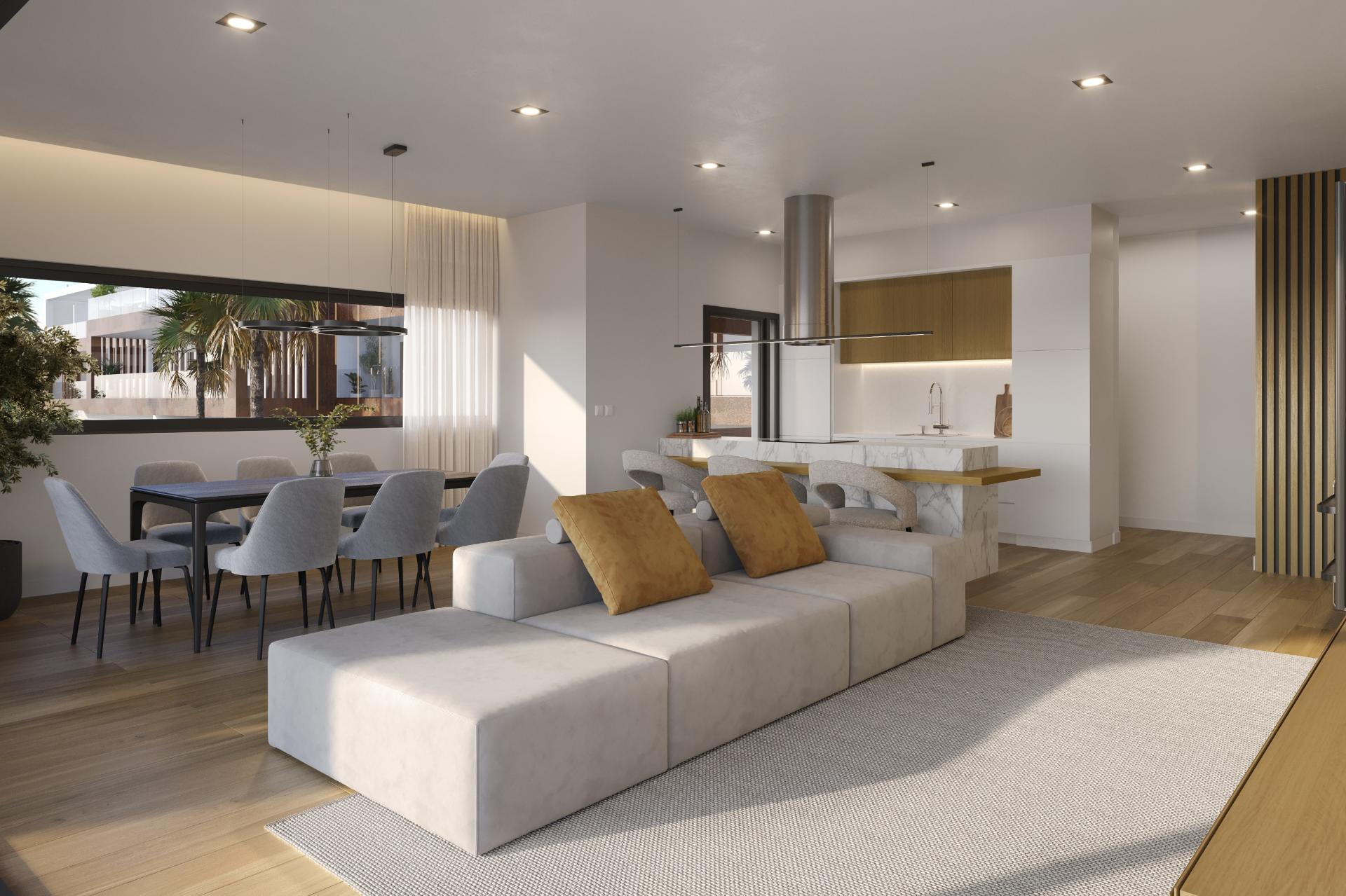 Apartamento T2, 1.º andar, em empreendimento de luxo com piscinas, SPA, jardim e ginásio em Tavira