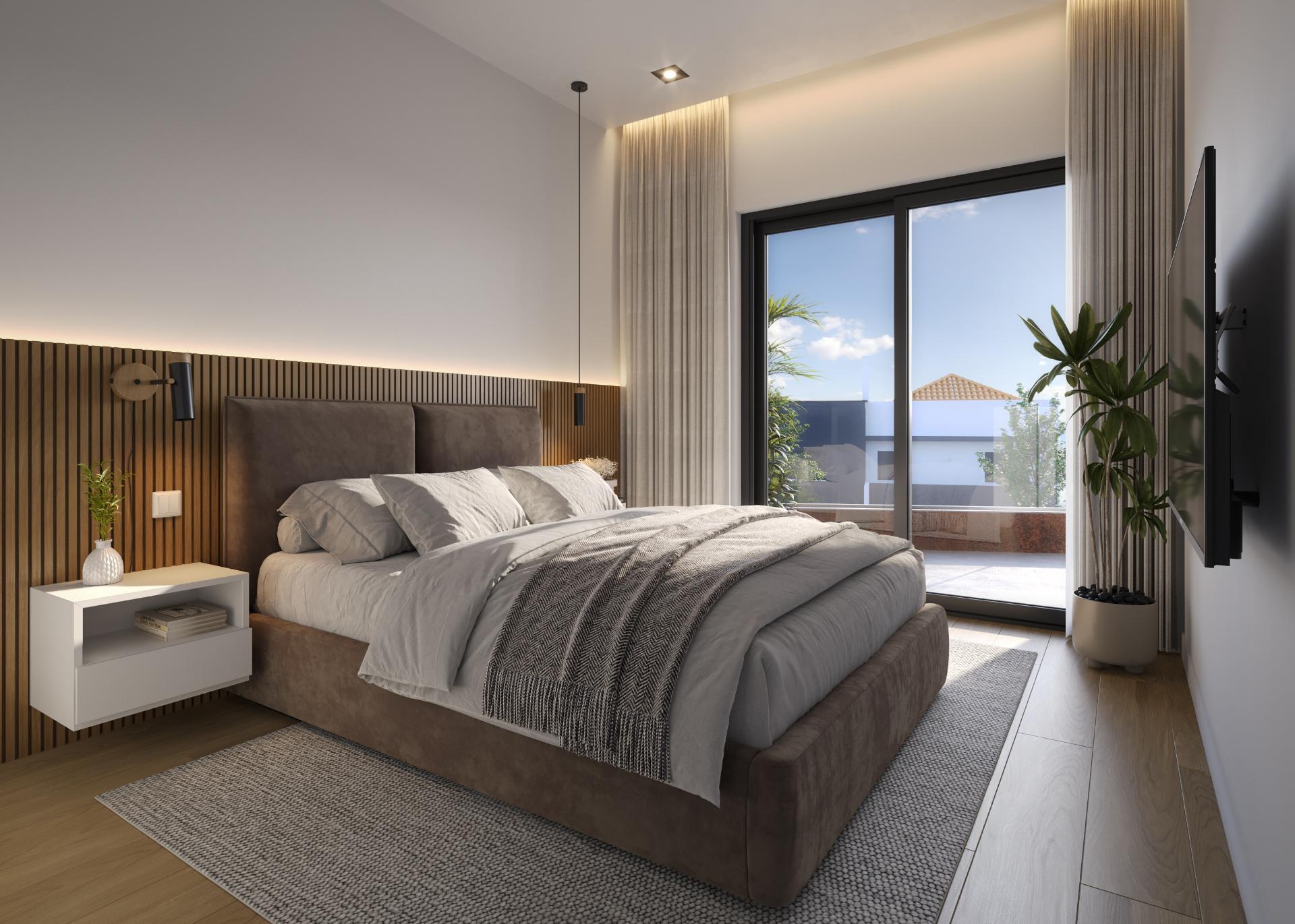 Apartamento T2, 1.º andar, em empreendimento de luxo com piscinas, SPA, jardim e ginásio em Tavira