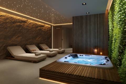 Apartamento T2, 1.º andar, em empreendimento de luxo com piscinas, SPA, jardim e ginásio em Tavira