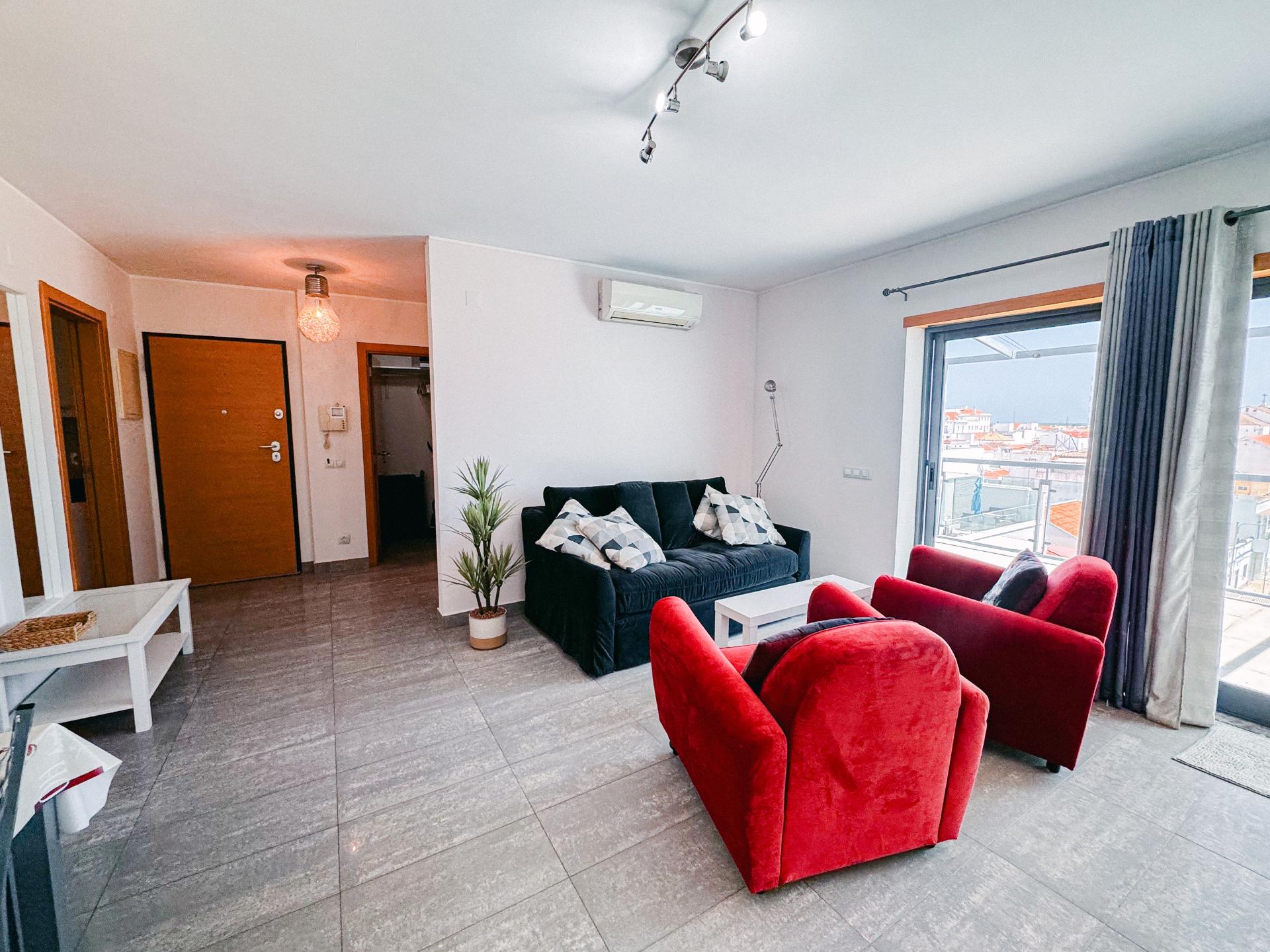 Apartamento T1 Arrendamento Anual - Terraço Vista Mar e Rio